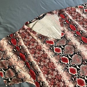 Cute boohoo snake print dress